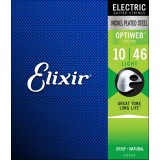 Elixir 19052 Optiweb Nickel Plated Steel Light 10/46