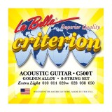 Струни для акустичної гітари La Bella C500T Criterion Acoustic Guitar, Golden Alloy – Extra Light