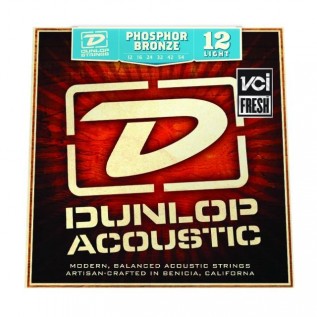 DUNLOP DAP1254 PHOSPHOR BRONZE LIGHT (12-54)