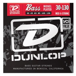 DUNLOP DBN30130 NICKEL PLATED STEEL MEDIUM 6 STRING (30-130)