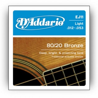D`ADDARIO EJ11 80/20 BRONZE LIGHT 12-53