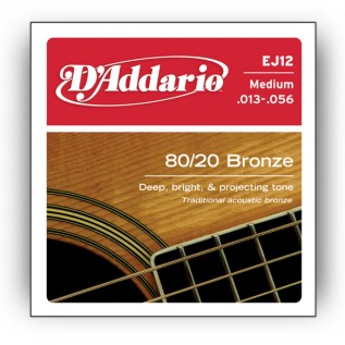 D`ADDARIO EJ12 80/20 BRONZE MEDIUM 13-56