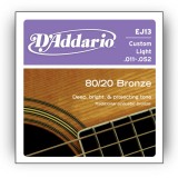 D`ADDARIO EJ13 80/20 BRONZE CUSTOM LIGHT 11-52