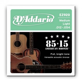 D`ADDARIO EZ920 BRONZE MEDIUM LIGHT 12-54