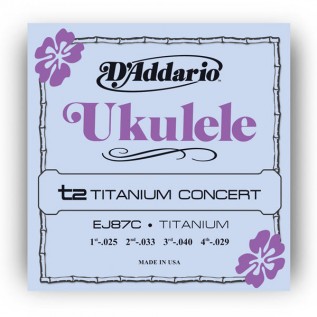 D`ADDARIO EJ87C TITANIUM UKULELE CONCERT