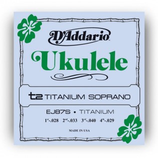 D`ADDARIO EJ87S TITANIUM UKULELE SOPRANO