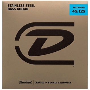 DUNLOP DBFS45125 STAINLESS STEEL FLATWOUND BASS 45-125
